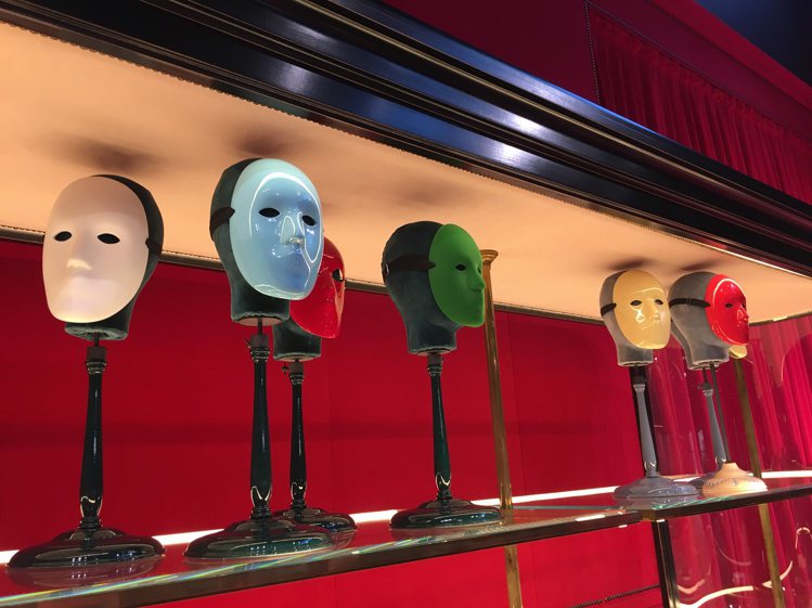 Gucci秋冬時裝系列中，面具就是重點造型元素。記者吳曉涵／攝影