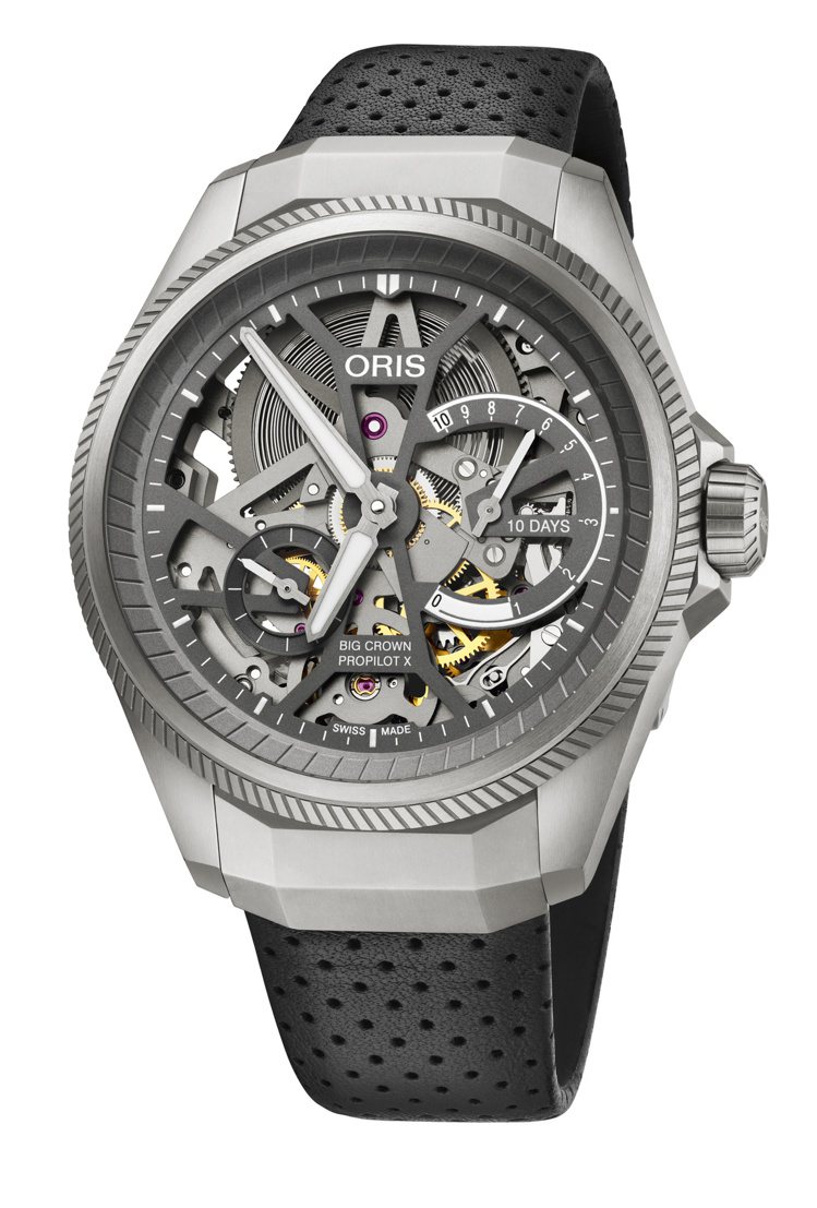 ORIS全新Pro Pilot X Calibre 115腕表，鍊帶款20萬8,000元。圖／豪利時提供