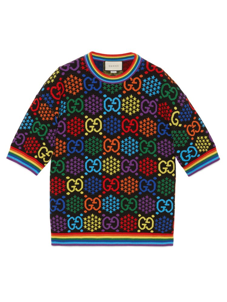 Psychedelic系列短袖毛衣，49,800元。圖／GUCCI提供