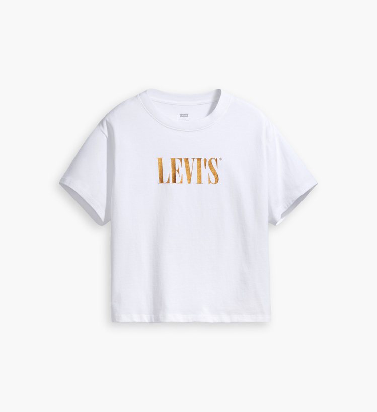 Levi's Serif Logo女款短版T恤1,290元。圖／Levi's提供