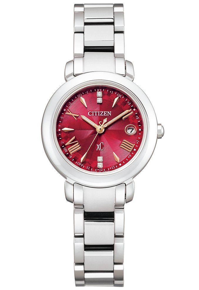 CITIZEN東京‧紅系列ES9440-51X腕表，鈦金屬表殼、表鍊，全球限量1,700只33,800元。圖／CITIZEN提供