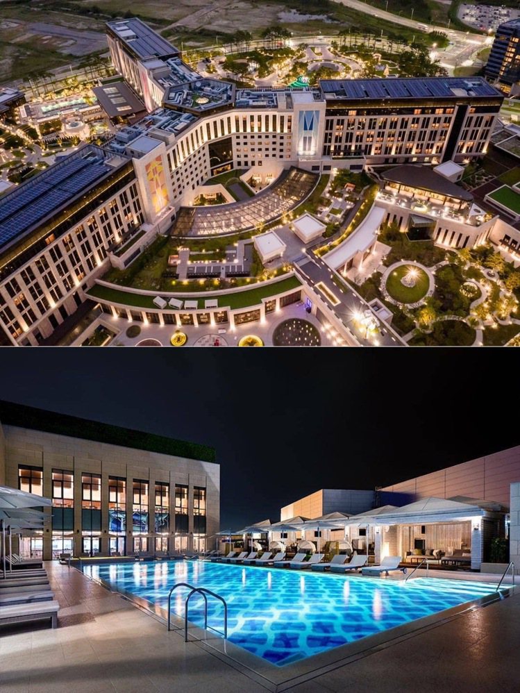 Paradise Hotel & Resort只是Paradise City的一小部分，俯瞰飯店與泳池已十足奢華。圖／皆取自IG