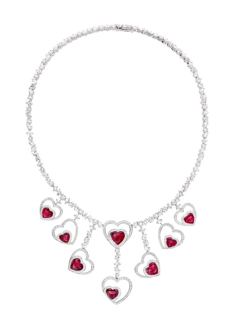 Pretty Woman Audacious紅碧璽鑽石項鍊，741萬6,700元。圖／斐登提供