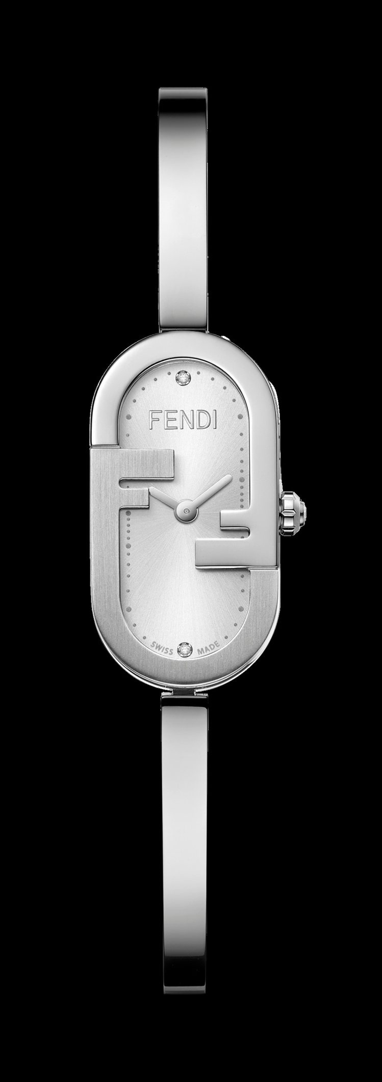 FENDI O' Lock系列FF LOGO腕表，44,500元。圖／FENDI提供