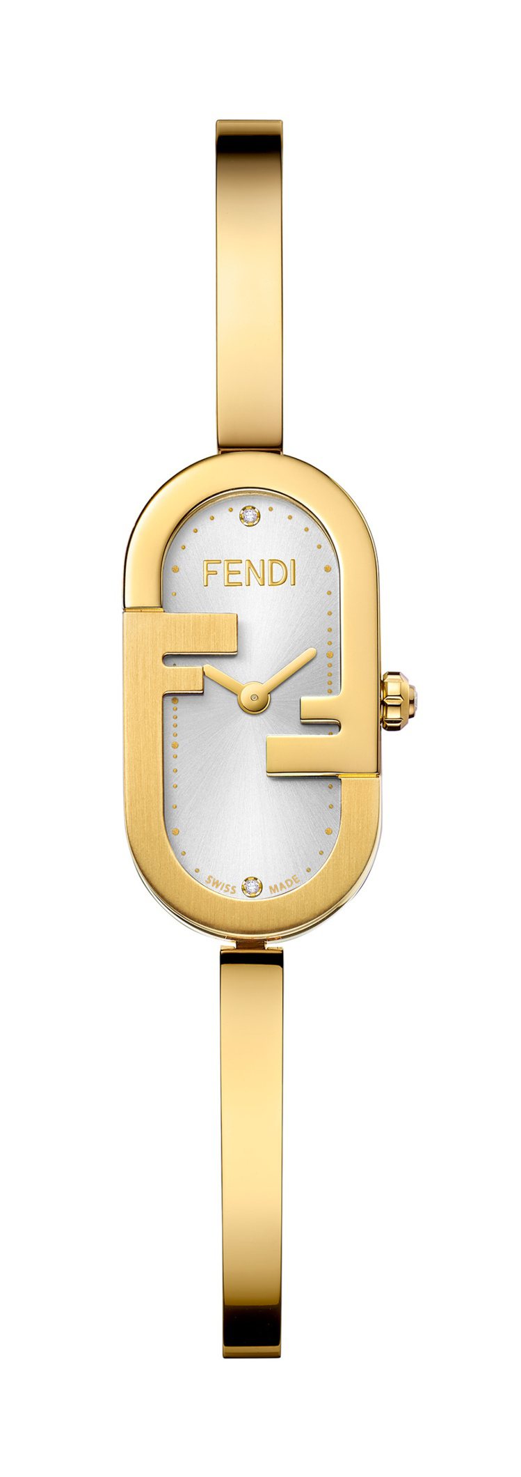 FENDI O' Lock系列FF LOGO腕表，49,800元。圖／FENDI提供