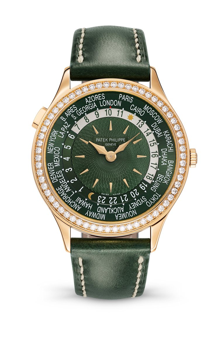 編號7130R-014玫瑰金世界時區女裝腕表，169萬元。圖／百達翡麗提供