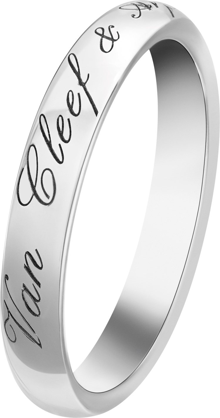 Tendrement Signature結婚戒指，價格店洽。圖／梵克雅寶提供