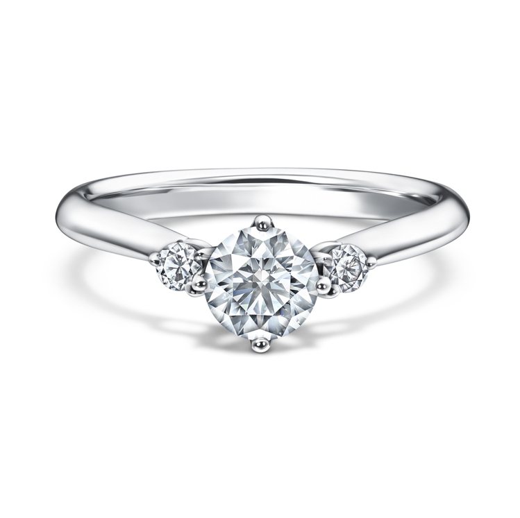 TASAKI VERO Solitaire鉑金鑽石戒指，鑽石0.25克拉起，價格店洽。