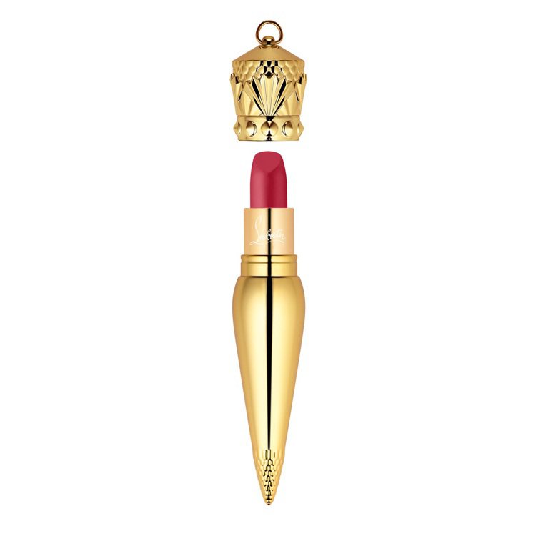 2022秋冬，品牌將經典唇膏Rouge Louboutin的金色外殼變身為10公分高的造型鞋跟，並在巴黎時裝周登場期間造成轟動。圖 / Chritian Louboutin提供