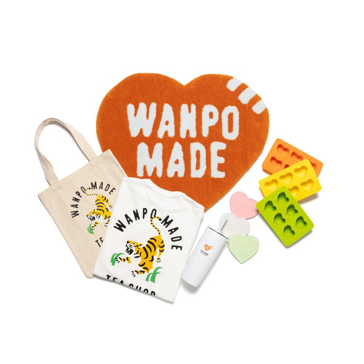 萬波紅茶與日本潮牌HUMAN MADE首度跨界合作，推出「WANPO MADE」聯名系列限量商品。圖／摘自萬波島嶼紅茶官網