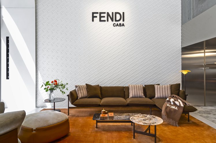 FENDI Casa在2023年米蘭設計週發表全新2023年家具系列。圖／FENDI提供