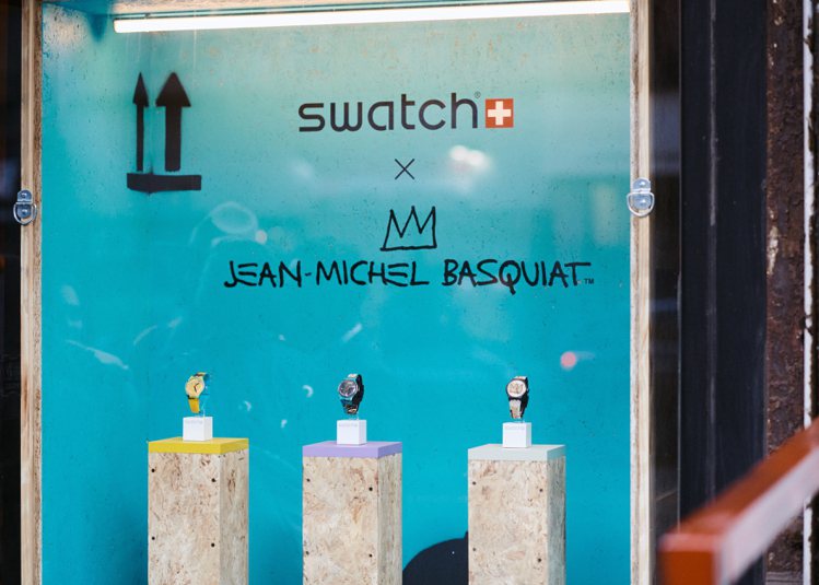 為了Swatch x JEAN-MICHEL BASQUIAT系列腕表的推出，品牌於紐約舉辦了上市派對。圖／Swatch提供