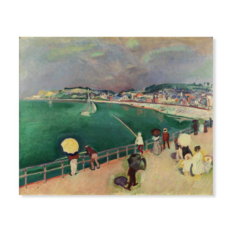 Raoul Dufy於1906年作創作的「聖阿德雷斯海灘」，估價60萬歐元起。圖／邦瀚斯提供