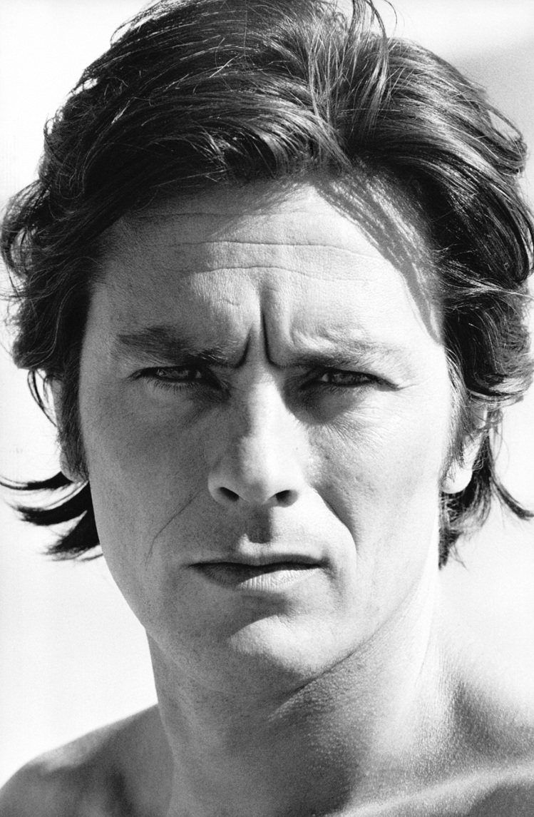 法國影壇巨星亞蘭德倫是20世紀銀幕傳奇人物之一，攝於1972年。圖／邦瀚斯提供