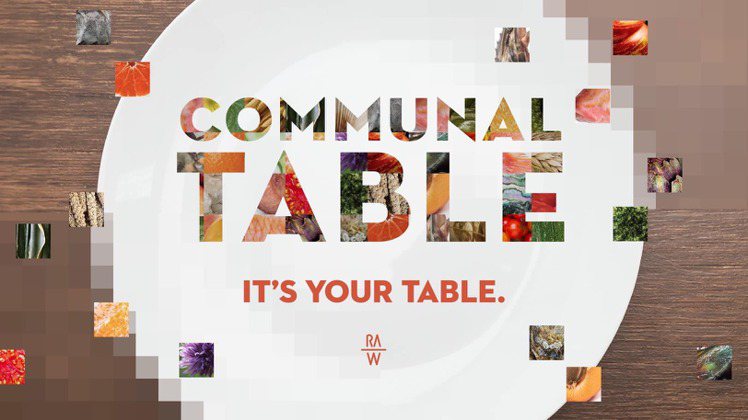 RAW提出1人成行的「共享桌（Communal table）」概念。圖／摘自RAW臉書粉絲團。