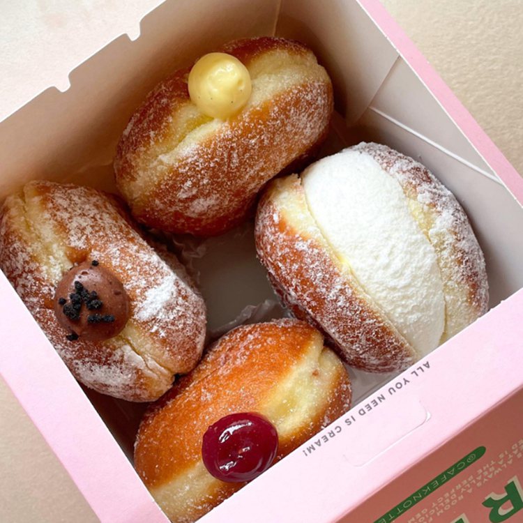 首爾超人氣甜甜圈Knotted登台，將帶來五種經典及兩款限定口味。圖／晶華酒店提供