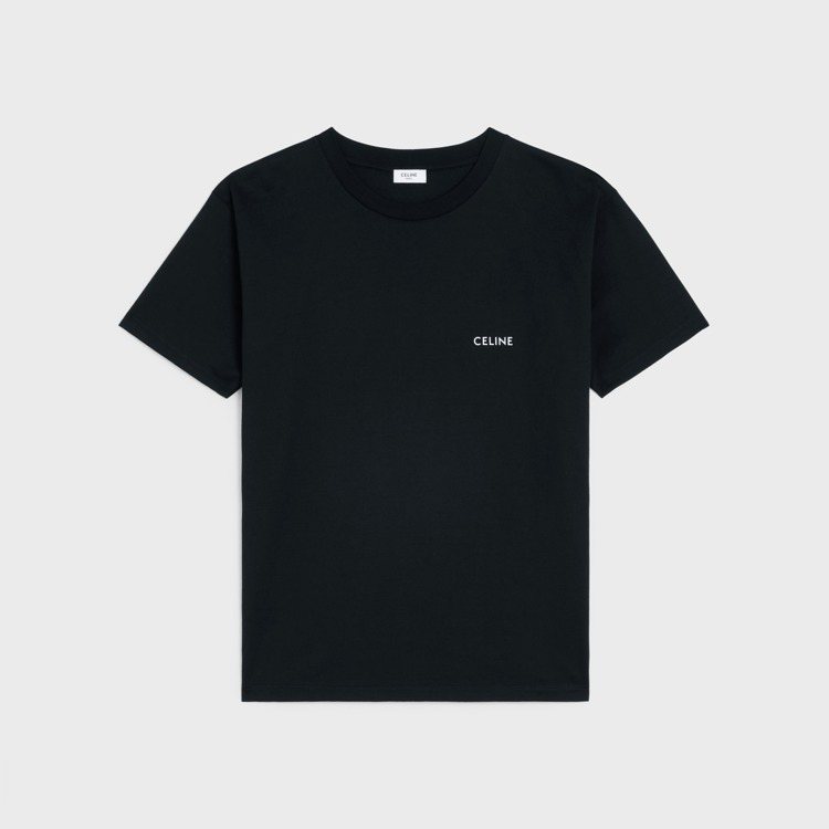 BTS V穿的CELINE棉質平織布寬鬆T-Shirt，20,500元。圖／CELINE提供