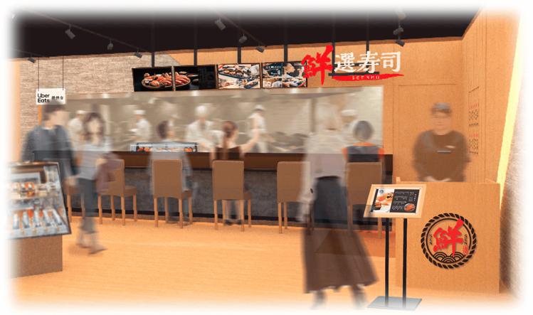 DON DON DONKI所經營的壽司店「鮮選壽司」首次登陸台灣。圖／PPIH集團提供