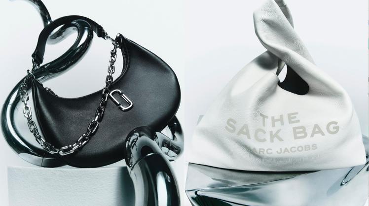 Marc Jacobs秋冬系列帶來全新包款—The Curve曲線C包、The Sack Bag包袱包。圖／Marc Jacobs提供