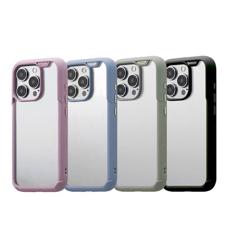 momo購物網即日起至11月30日推出「iPhone15配件大賞」，「iMos iPhone 15 Pro 6.1吋Ｍ系列軍規認證雙料防震保護殼」活動價890元。圖／momo購物網提供