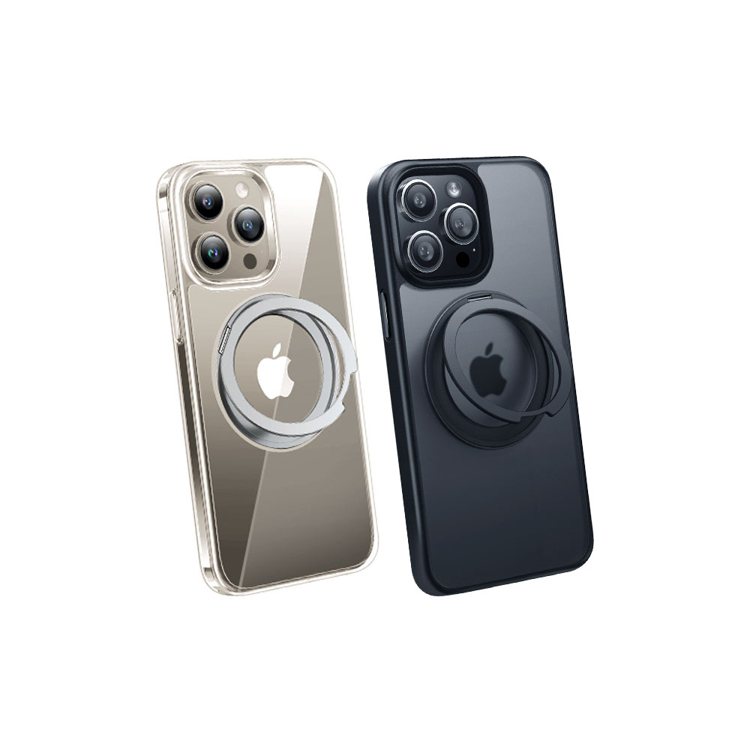 momo購物網即日起至11月30日推出「iPhone15配件大賞」，「TORRAS圖拉斯UPRO Ostand MagSafe iPhone 15系列支架防摔手機殼」活動價1,272元。圖／momo購物網提供