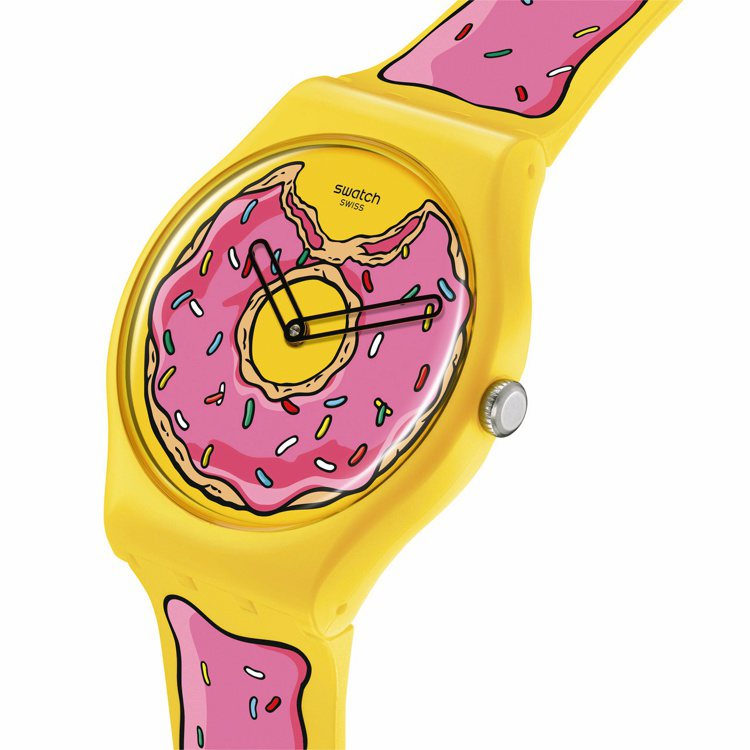 Swatch Seconds Of Sweetness腕表，3,450元。圖／Swatch提供