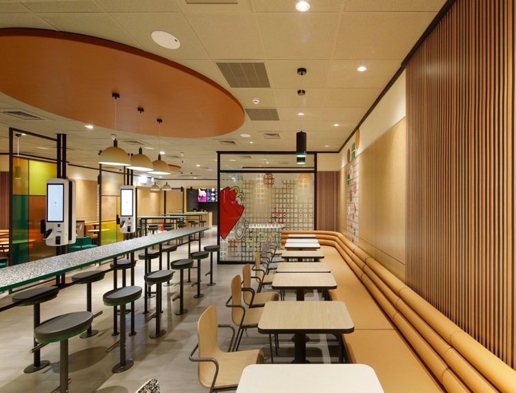 麥當勞台北民生餐廳供規劃有99席座位。圖／麥當勞提供