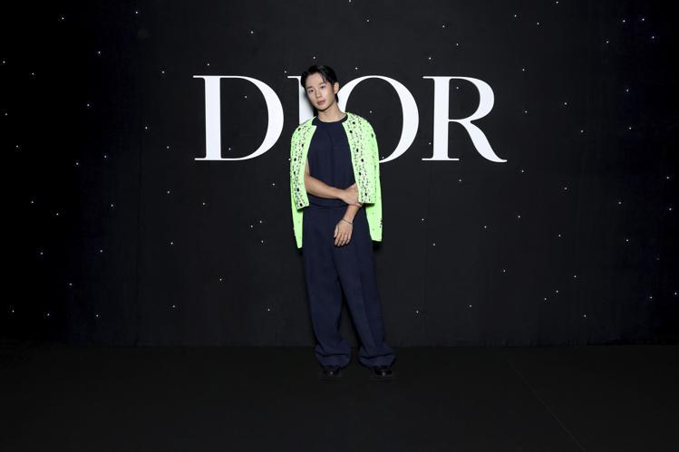 韓星丁海寅（Jung Hae In）出席了日前Dior 2024秋冬男裝大秀。圖／Dior提供