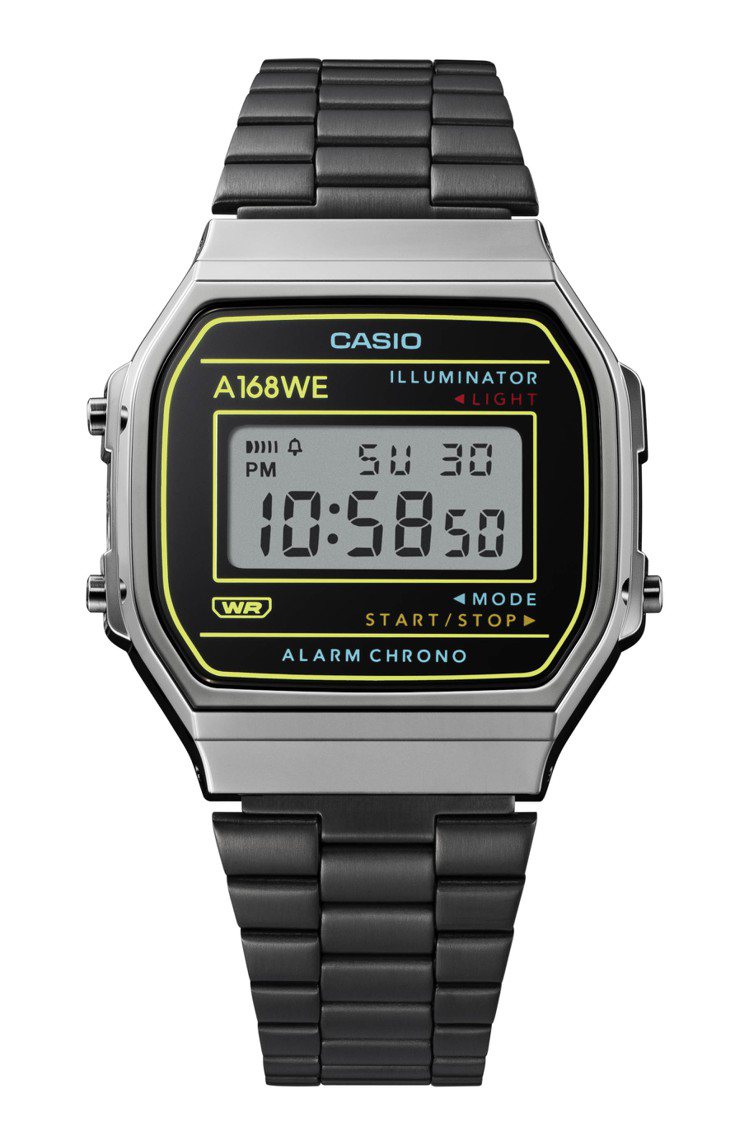 CASIO A168WE系列HB-1A腕表，2,600元。圖／CASIO提供