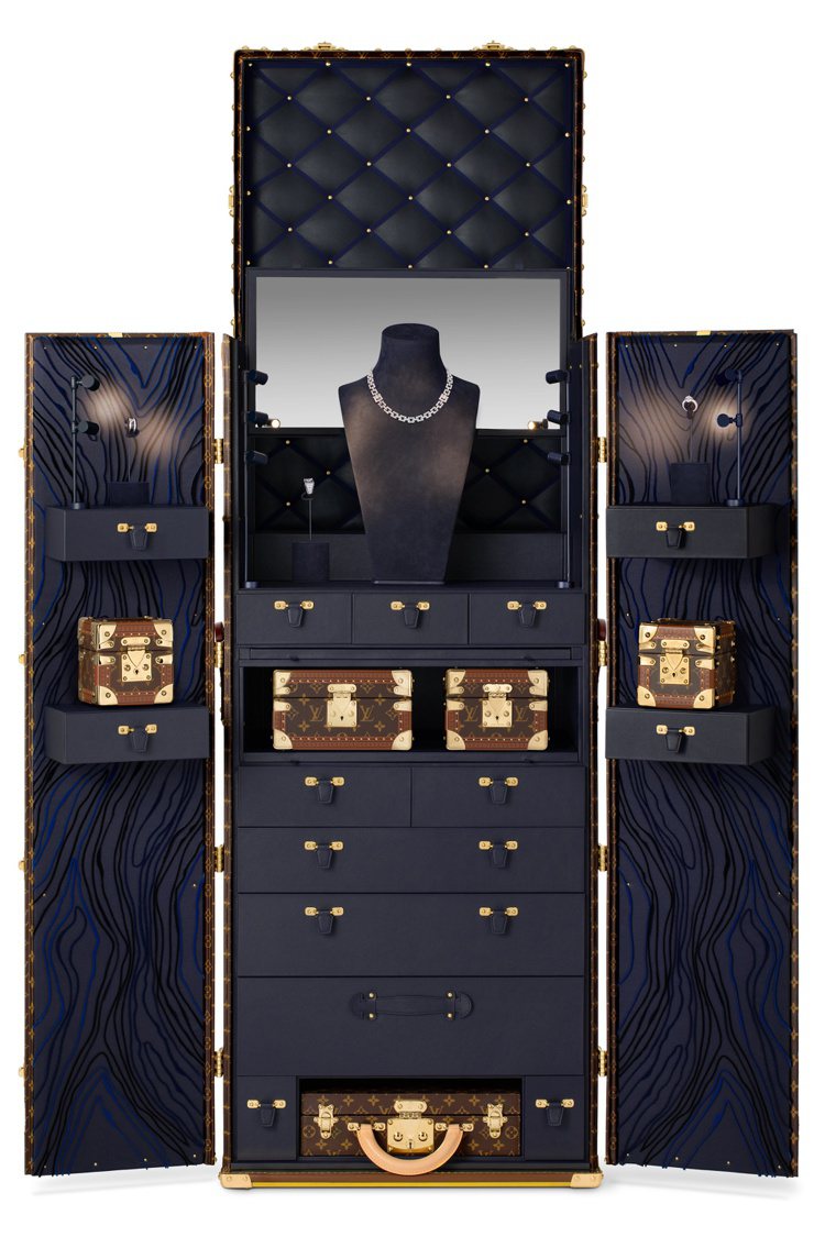 Malle Haute Joaillerie高級珠寶收藏硬箱，845萬元。圖／Louis Vuitton提供