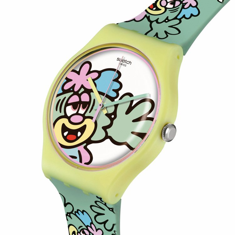 Swatch VISTY BY VERDY腕表，3,450元。圖／Swatch提供