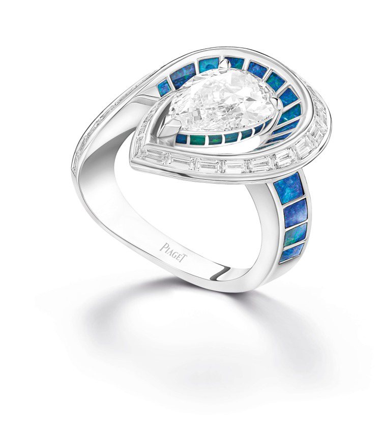 PIAGET Metaphoria頂級珠寶系列Venilia鉑金鑽石戒指，1,220萬元。圖／PIAGET提供
