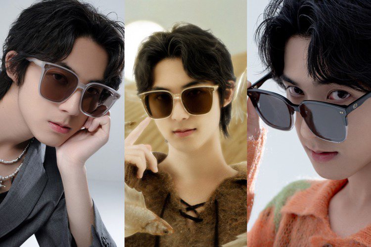 台灣眼鏡品牌 KlassiC.推出全新MBTI墨鏡，並邀請「德德」演繹5種不同的造型，拍攝形象廣告。圖／ KlassiC.提供