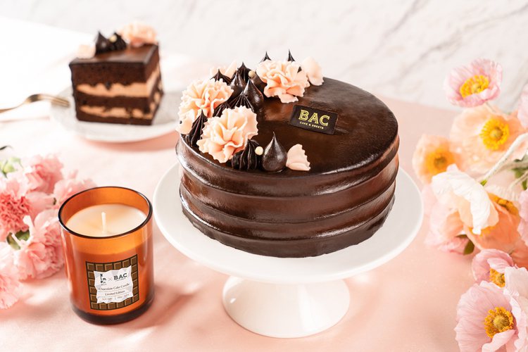 BAC設計「甜茶女神 蜜桃茶餡蛋糕」。圖／BAC提供