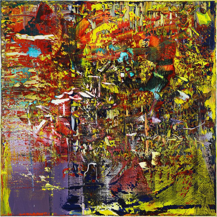 格哈特里希特《抽象畫（947-5）》，2016年作，油彩畫布，70 x 70公分，估價2,600萬港元起。圖／富藝斯提供