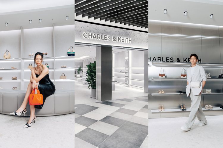 新加坡的時尚品牌Charles & Keith選擇進駐lalaport購物中心，也是在台中的第二家門市。圖／Charles & Keith提供