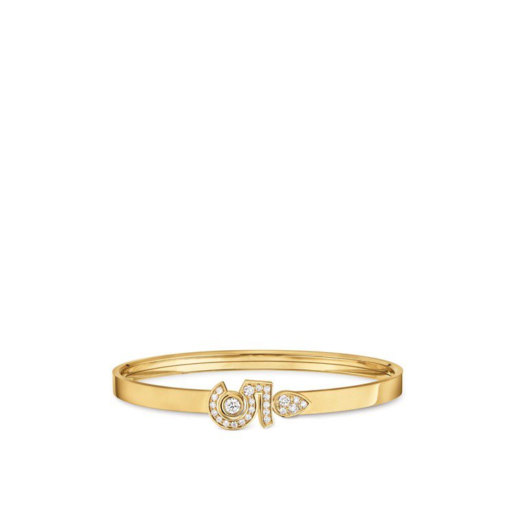 ETERNAL N°5手環，18K BEIGE米色金鑲嵌鑽石，約36萬元。圖／香奈兒提供