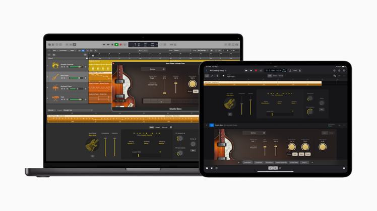全新iPad版Logic Pro將帶來突破創新的音樂製作體驗。圖／蘋果提供