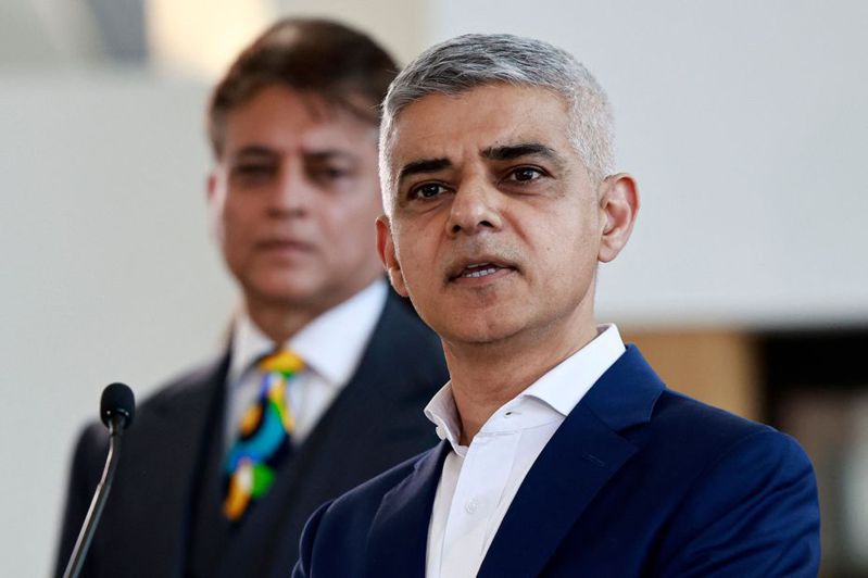 英國倫敦市長選舉結果於當地時間4日下午出爐，現任市長沙迪克汗破紀錄贏得第3個任期。法新社