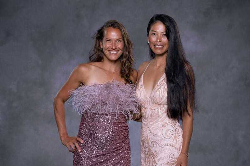 Chinese Tennis Player Xie Shuwei and Barbora Strycova Stun in Evening Gowns After Winning Wimbledon Doubles Championship