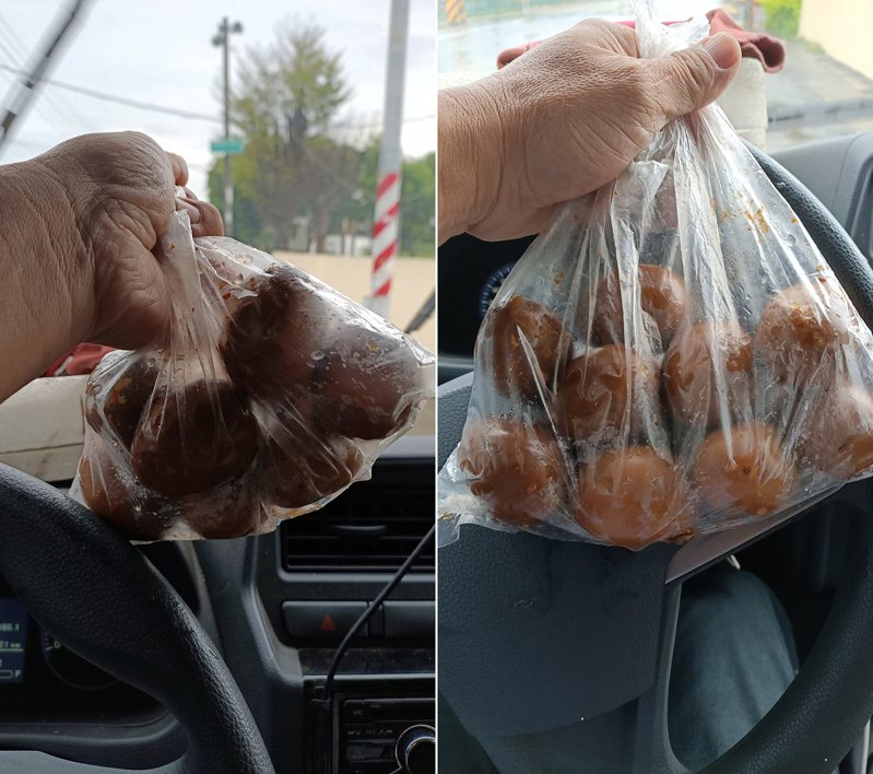 一名網友分享自己在菜市場跟一位阿婆買到的滷蛋，只見袋子裡裝了9顆蛋，但阿婆竟只賣他20元，讓他直呼太佛心了。 圖／翻攝自「爆廢公社公開版」