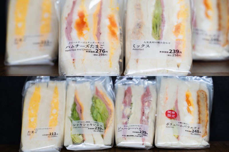 鄉民專業開箱日本3大便利商店的三明治，不只料多超實在，更是價位超值，讓台灣網友相當羨慕。圖擷自PTT八卦板