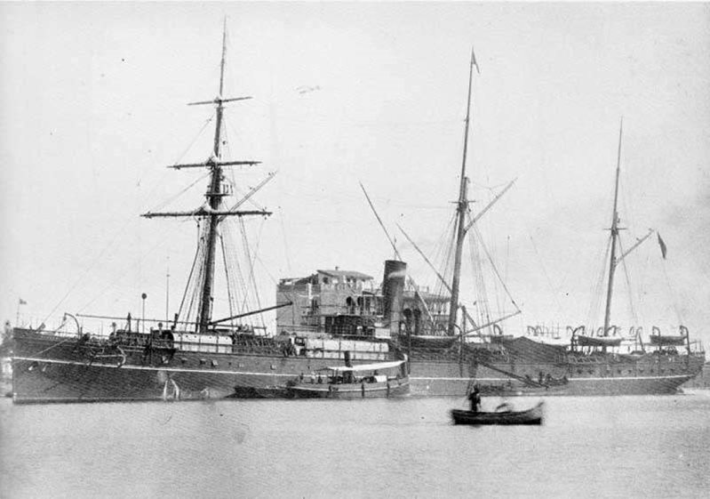 英國籍蒸汽輪船博卡喇號（SS Bokhara），1892年遭遇颱風沉沒澎湖姑婆嶼附近。圖／臧振華提供