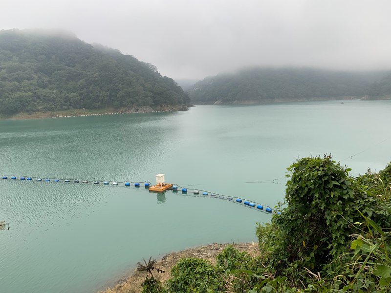 北台灣持續降雨，石門水庫12月累積雨量超過90毫米，目前蓄水率達62.8%。圖／北水局提供