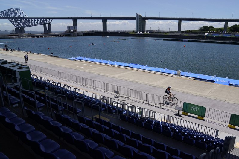 東京灣台場的海之森水上競技場為2020東奧輕艇和划船的比賽場地。 圖╱美聯社
