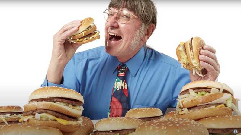 美国67岁男性最爱大麦克汉堡。图／取自(photo:UDN)