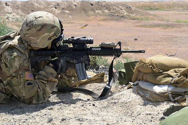 一支M4卡宾步枪在阿富汗高达4000美金(Photo by Stocktrek Images on Getty Images under C.C. license 2.0)(photo:UDN)