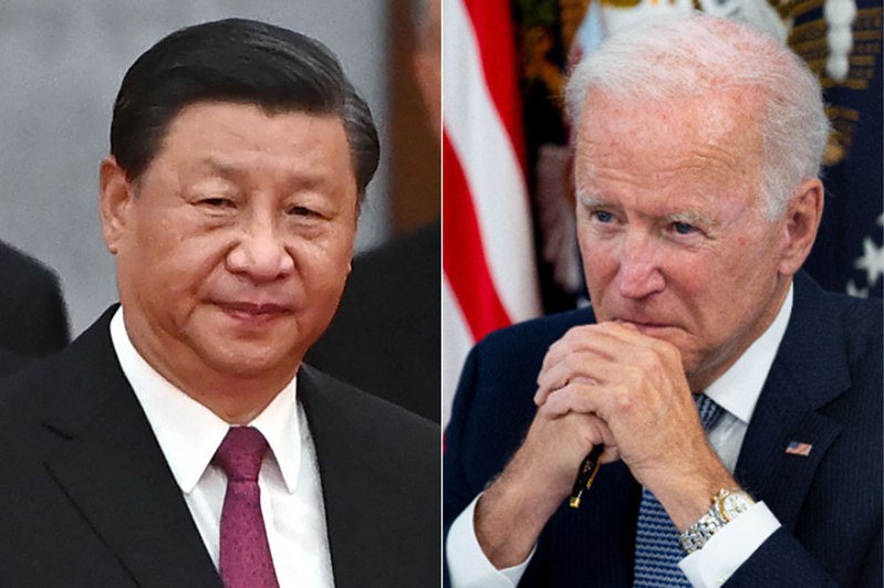 美國媒體Axios報導，美國總統拜登（右圖）與中國大陸國家主席習近平（左圖）「原則上達成協議」，將在年底前舉行一場線上峰會。歐新社／法新社