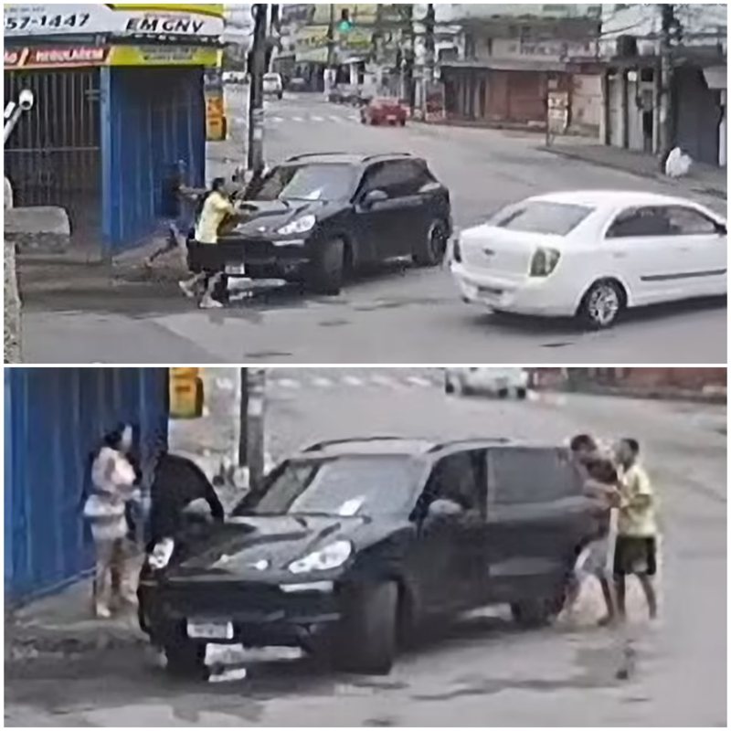 巴西一名修車工近日接到一輛保時捷的維修任務，興奮的他藉職務之便帶女朋友駕名車「兜風」，不料途中遭遇劫匪、對方認為修車工就是車主，便將其綁架企圖勒索。每日郵報