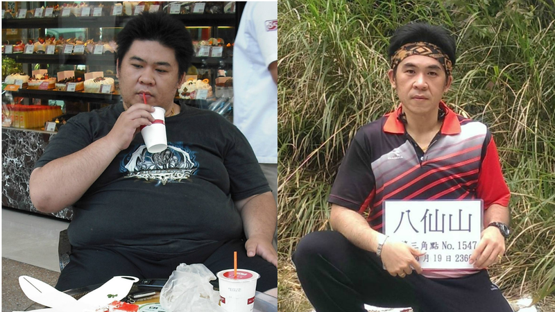 １６６公斤的周志倫瘦下７０公斤，成功對抗遺傳性肥胖。圖片由周志倫授權「有肌勵」刊登